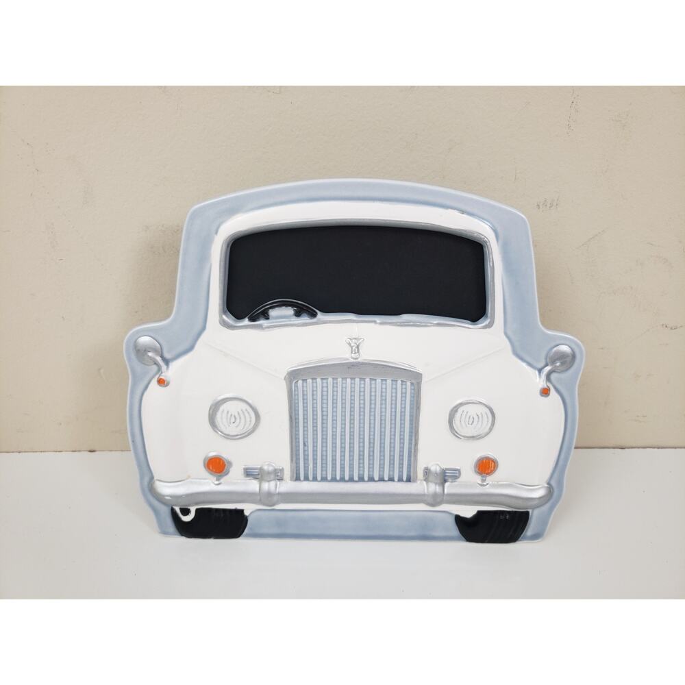 RARE Vintage 1987 Rolls Royce Ceramic Plaque Birthday Decor Gift Made in Japan